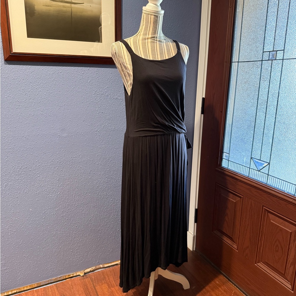 Maison Jules Black Midi Dress